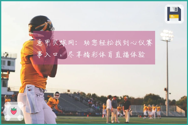 意甲买球网：助您轻松找到心仪赛事入口，尽享精彩体育直播体验